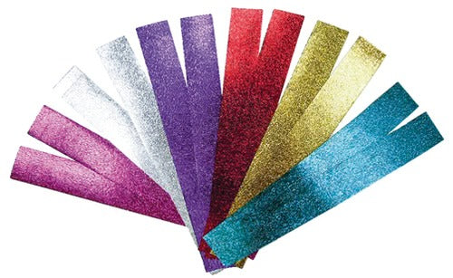 36 Strips For Paper Chain - with Tape 9.5" X 1.25" - Priced Per Dozen