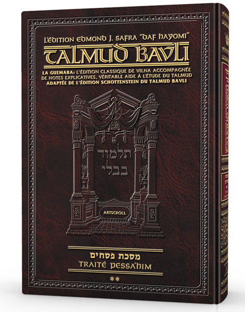 Edmond J. Safra - French Ed Daf Yomi Talmud [#09] - Pesachim Vol 1 (2a-41b) (Hardcover)