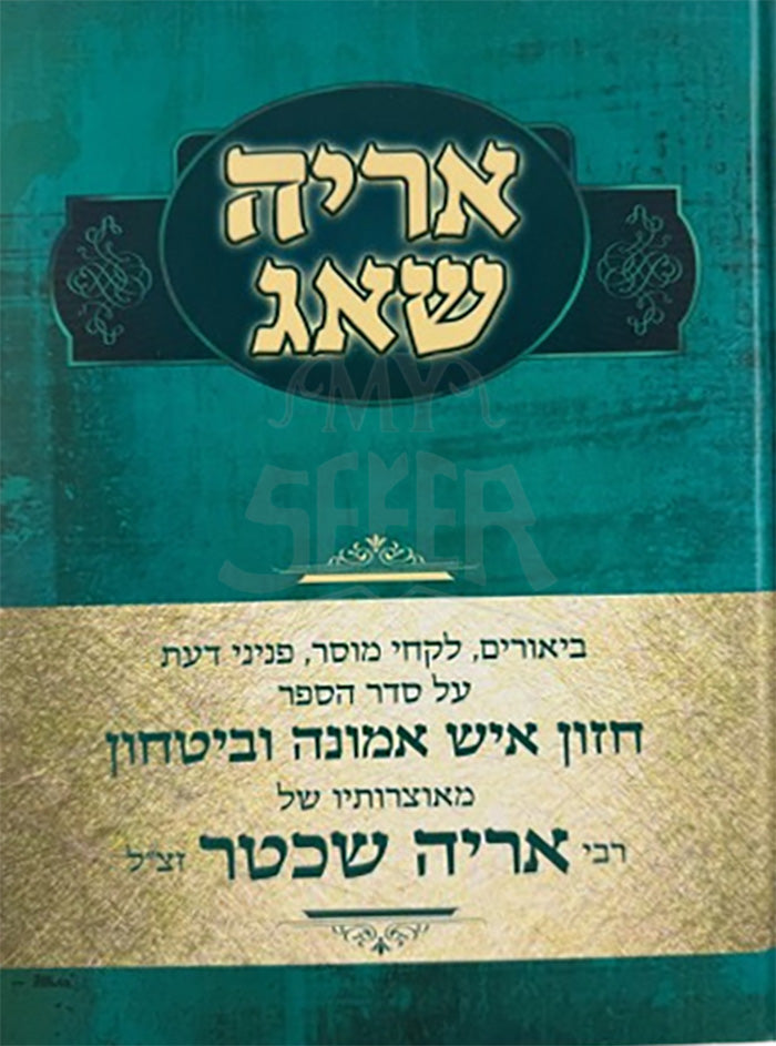 Aryeh Shaag / אריה שאג חזוא אמונה ובטחון