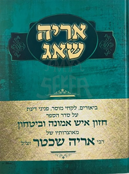 Aryeh Shaag / אריה שאג חזוא אמונה ובטחון