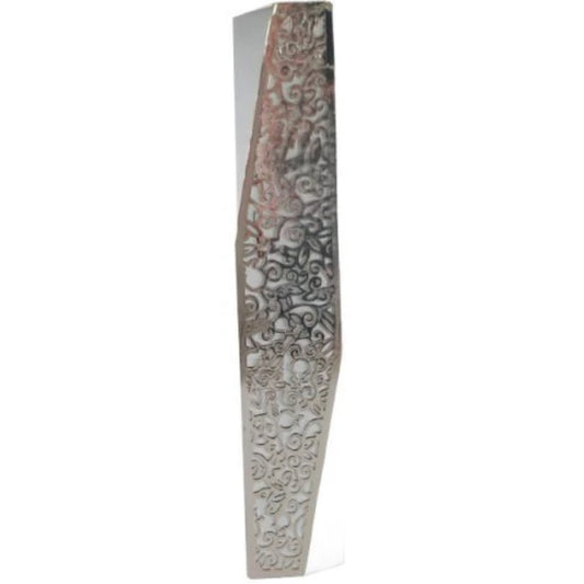Pomegranate- Aluminum Emanuel Geometric Mezuzah Case