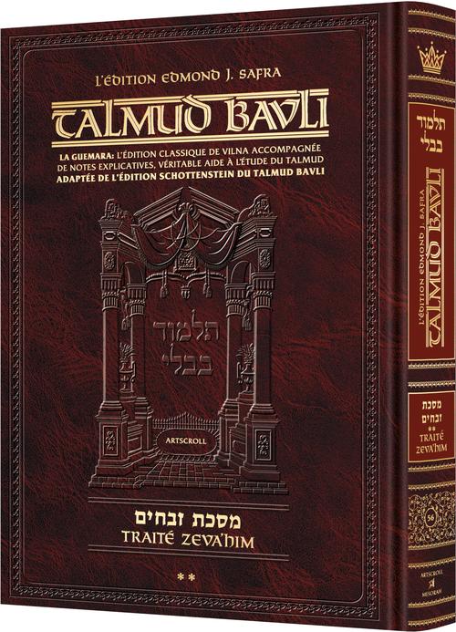 Edmond J. Safra - French Ed Talmud [#56] - Zevachim 2 (36b-83a) (Hardcover)