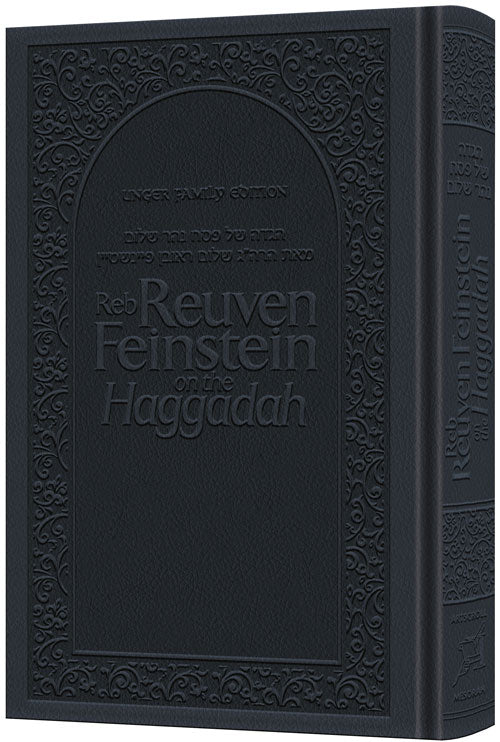 Reb Reuven Feinstein on the Haggadah - Deluxe Dark Navy (Hardcover)