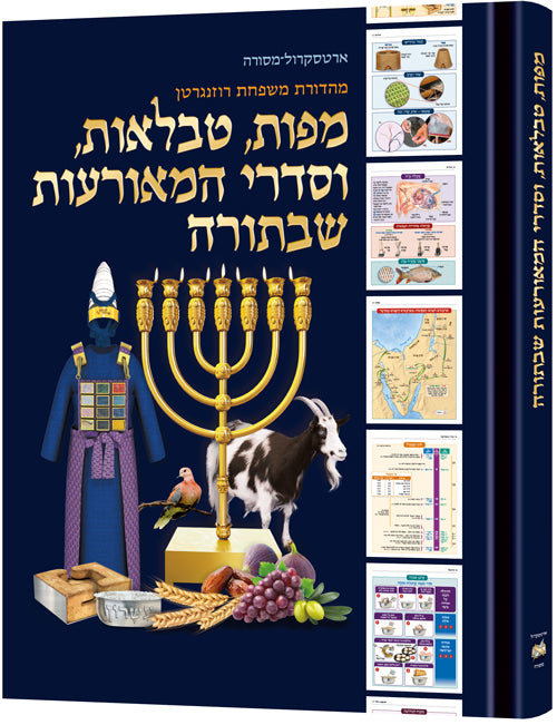 Enlarged The Book of Torah Timelines, Charts and Maps - Hebrew Edition