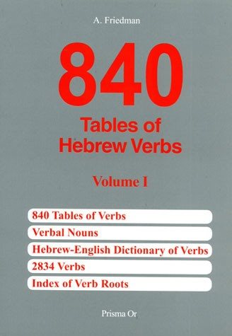 840 Tables of Hebrew Verbs