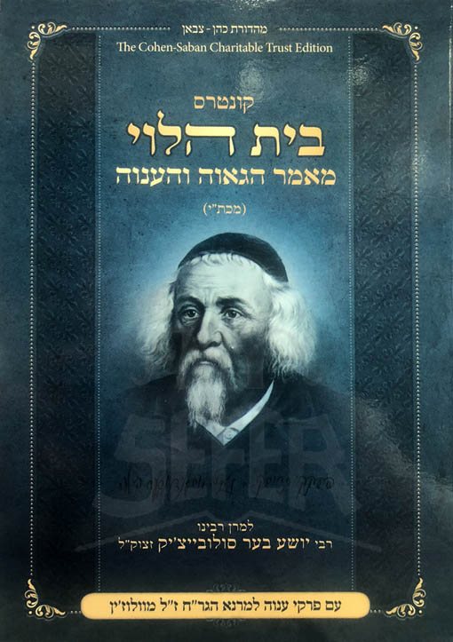 Beit HaLevi Maamar Hagavah Vehanavah