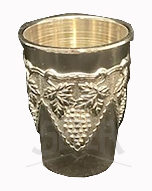 Silver Plate Kiddush Cup W/Plate