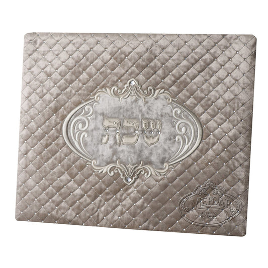Challah Cover 1317 LUXVELLE QUILTED, Gold Quilted Velvet - 22 x 26