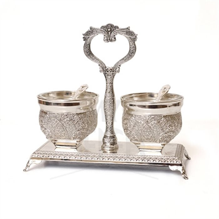 Filigree Open Salt & Pepper Cellars
