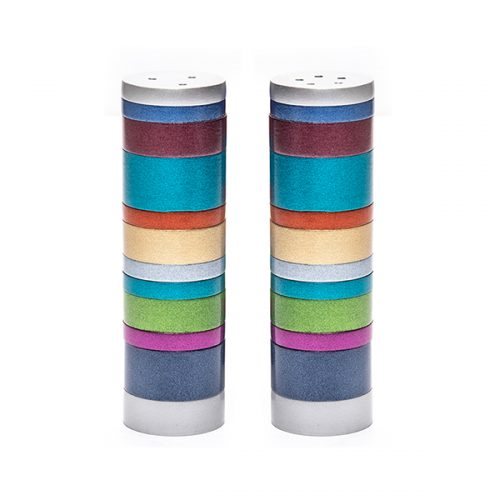 Anodized Salt and Pepper Shaker-Rings Multicolor