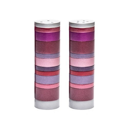 Anodized Salt and Pepper Shaker-Rings Maroon
