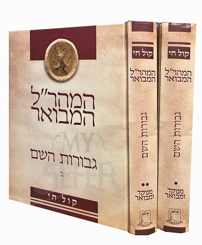 Maharal Hamevuar Gevurot HaShem 2 Volume Set