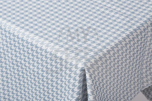 Tablecloth 2970 Houndstooth Gray/White 70 x 144