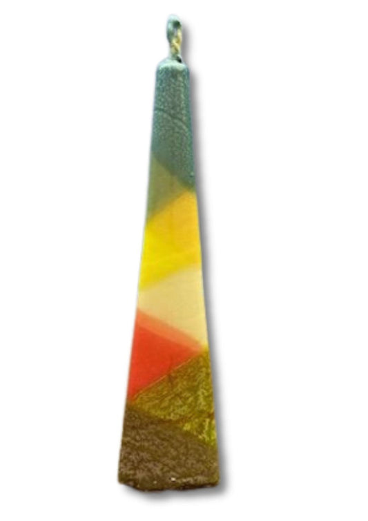 Pyramid Shape Havdallah Candle Triangle Color Design Light