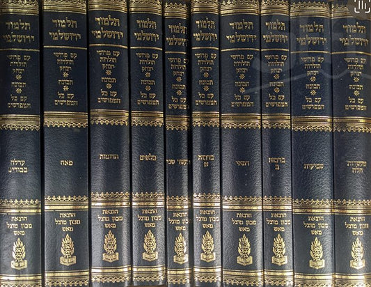 Talmud Yerushalmi - Seder Zeroim 10 Volume Set / ירושלמי - זרעים תולדות יצחק ותבונות - י' כרכים