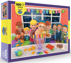 Chanukah Menorah Puzzle 100pc