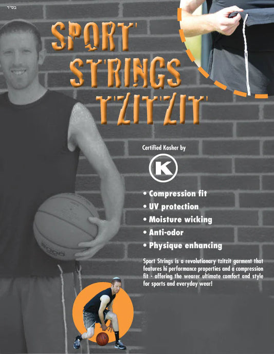 Sport Strings Tzitzit TeeShirt: Extra Large
