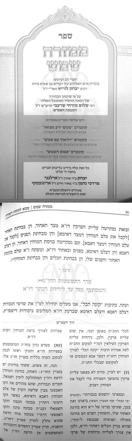 Bikurim Velunium BeTorat Hakabbalah shel HaRashash