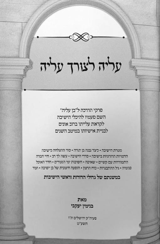 Aliyah LeTzorech Aliiyah _ Hadrachah Lben Yeshivah