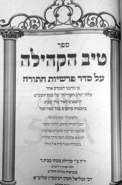 Tiv HaKehillah : Rabbi Gamliel HaCohen Rabinovitz (9th year)