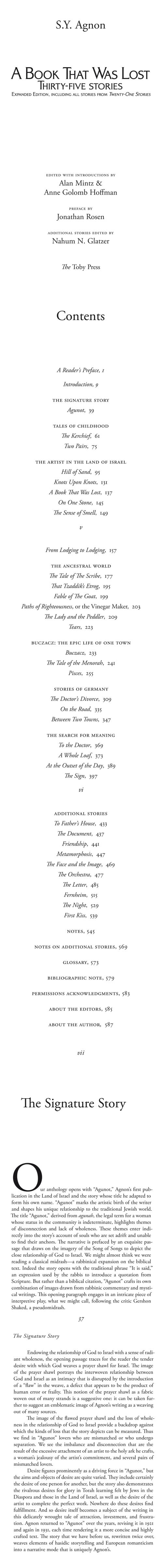 A Book That Was Lost: 35 Stories