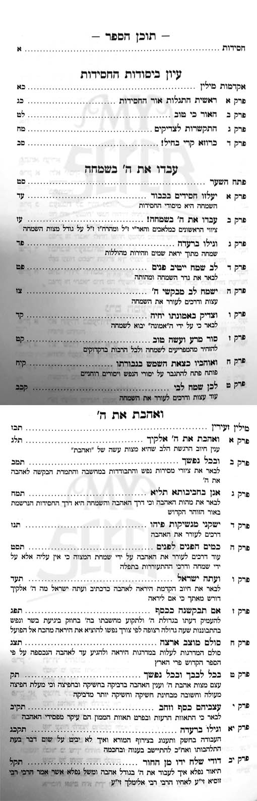 Chasidut - Yesodot HaChasidut