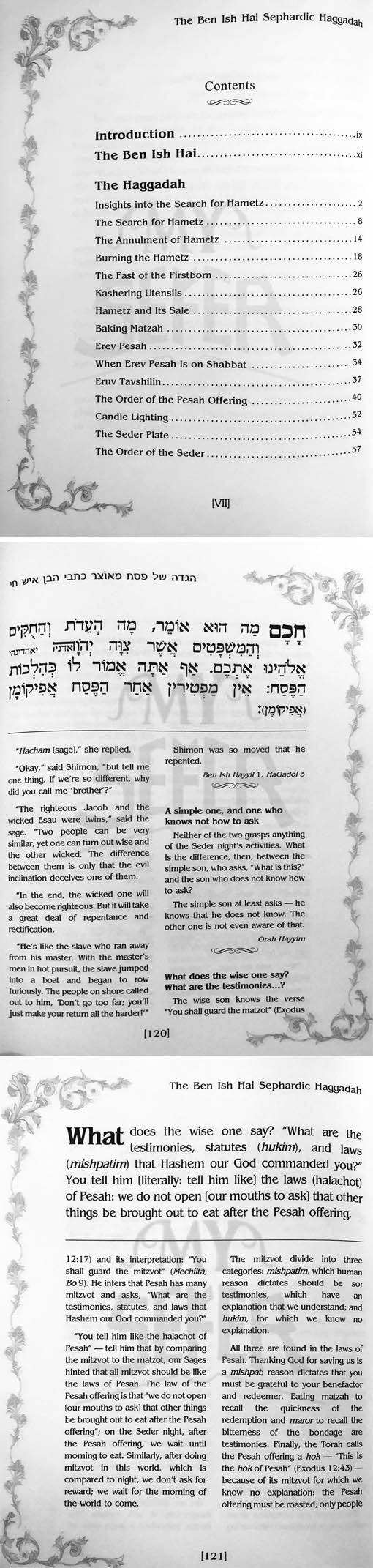 The Ben Ish Hai Sephardic Haggadah ( English )