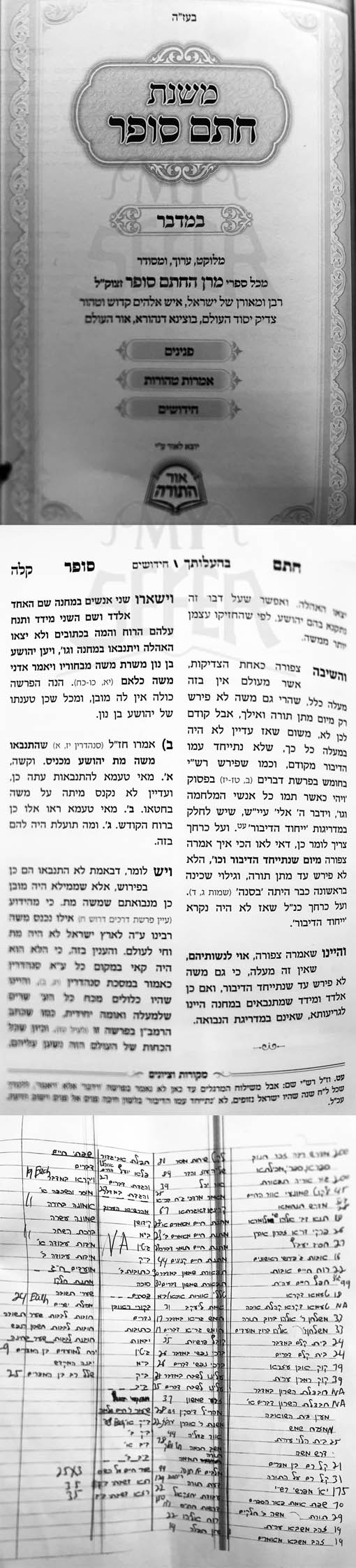 Mishnat Chatam Sofer - Bamidbar