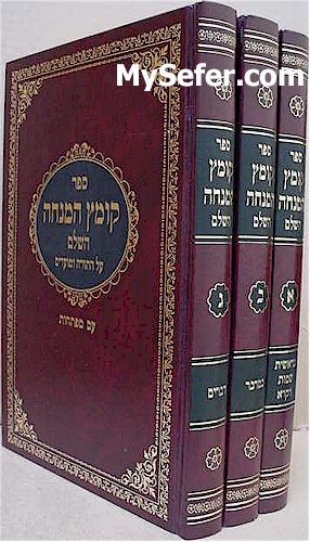 Kometz HaMincha al HaTorah U'Moadim - Rabbi Arye Leib of Plotzk (3 Vol.)