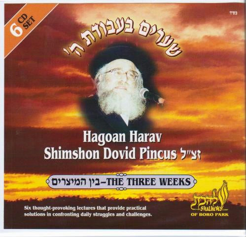 R Shimshon Pincus 6 CD The Three Weeks
