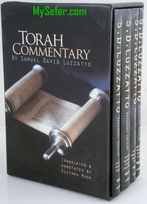 Torah Commentary by Rabbi Samuel David Luzzatto (4 vol.)