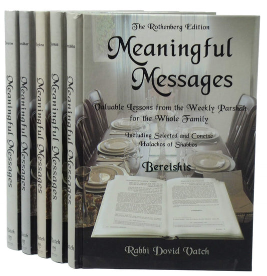 Meaningful Messages from the Weekly Parshah - Five Volume Set Hardcover – 2015