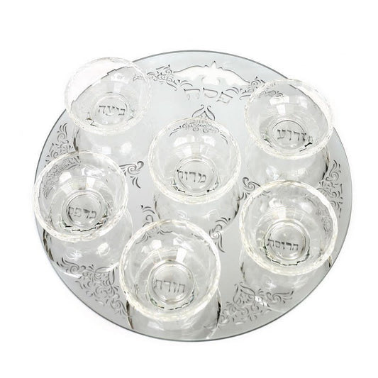 Crystal Seder Plate