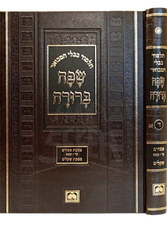 Talmud Bavli - Oz Vehadar Safa Berurah Large : Pesachim 2/Shkalim