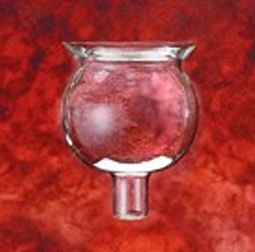 Round Glass Oil Cup Size #4