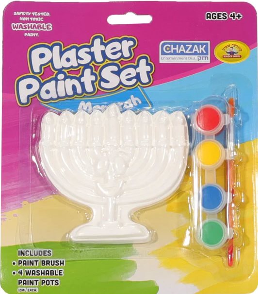 Plaster Paint Set Menorah