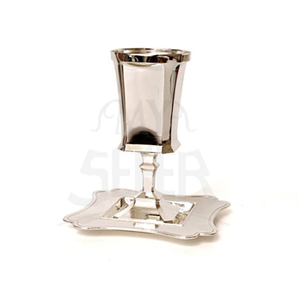 S/P Kiddush Cup Set With Stem