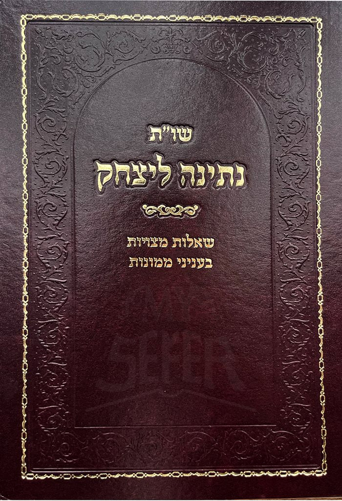 Sheelot Uteshuvot Netinah L`Yitzchak Shealot Metzuyot BeInyanei Mamonot