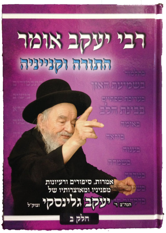 Rabbi Yaakov Omer (Rabbi Yaakov Galinsky) Volume 2