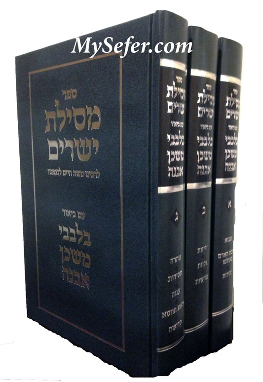 Bilevavi Mishkan Evneh : Ramchal's Mesilat Yesharim (3 vol.)
